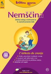 BRIHTNA GLAVCA-NEMŠČINA 4 ZBIRKA NALOG Z REŠITVAMI