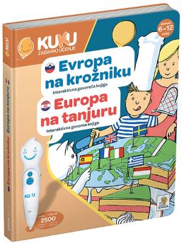 INTERAKTIVNA KNJIGA KUKU: EVROPA NA KROŽNIKU (brez pisala)