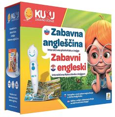 INTERAKTIVNO PISMO KU KU ZABAVNA ANGLEŠČINA Komplet knjige in pisala
