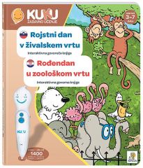 KU KU INTERAKTIVNA KNJIGA - ROJSTNI DAN V ŽIVLSKEM VRTU (brez pisala)
