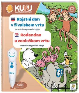 KU KU INTERAKTIVNA KNJIGA - ROJSTNI DAN V ŽIVLSKEM VRTU (brez pisala)
