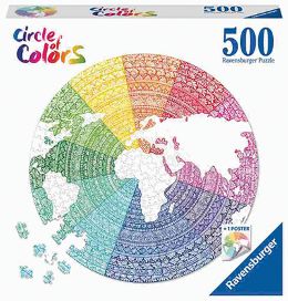 PUZZLE RAVENSBURGER MANDALA 500 KOS. CIRCLE OF COLOR