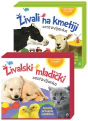 ŽIVALSKI MLADIČI IN ŽIVALI NA KMETIJI SESTAVLJANKA ŽIVALSKI MLADIČI IN ŽIVALI NA KMETIJI SESTAVLJANKA